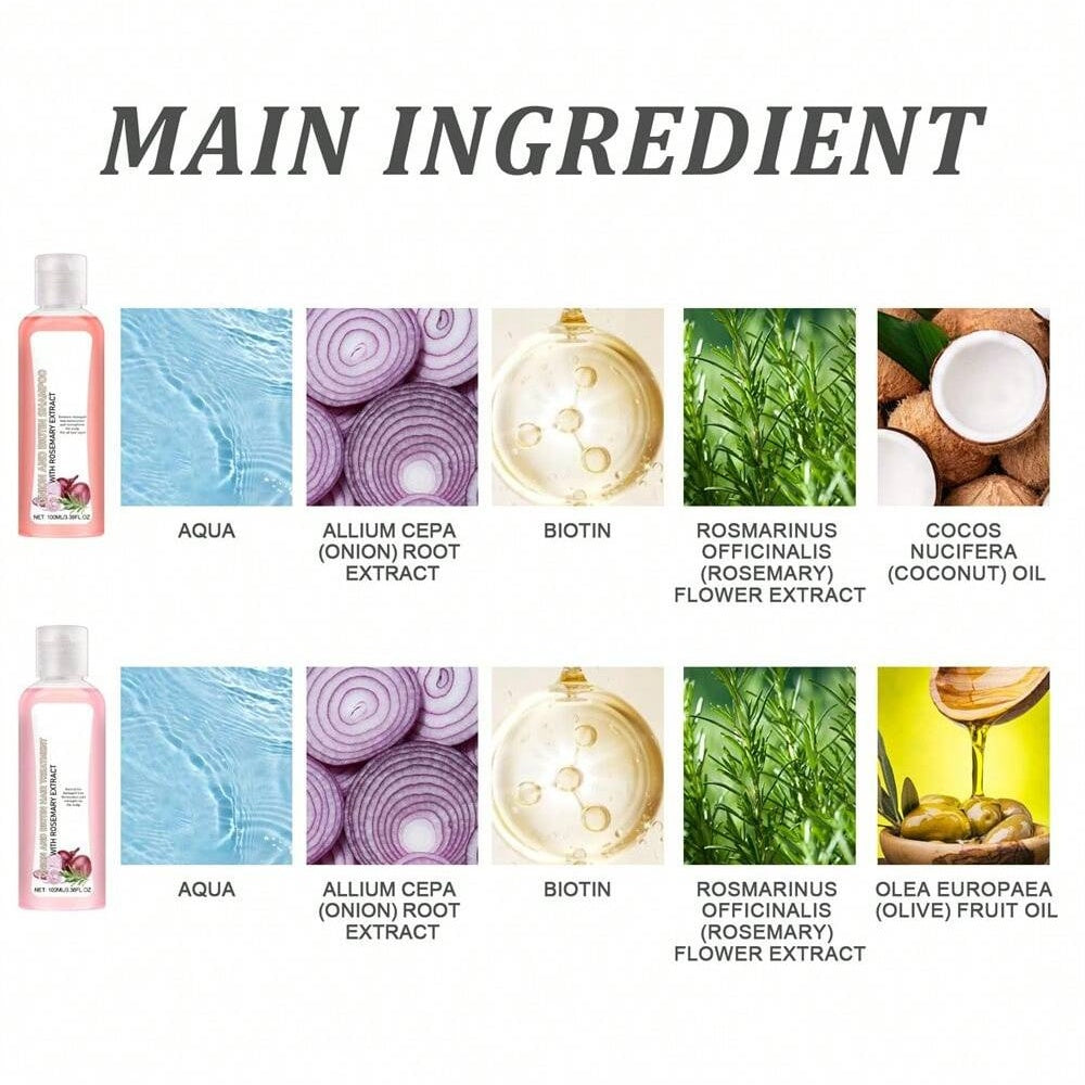 Onion Shampoo & Conditioner Set - Hair Growth Formula with Onion Extract & Vitamin E