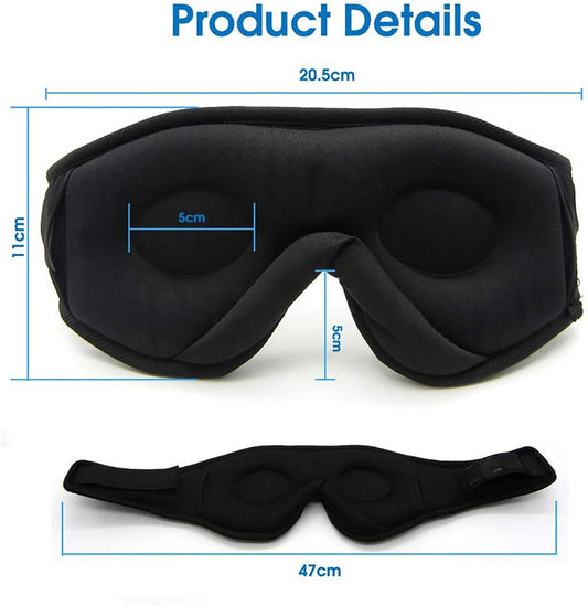 Wireless Bluetooth Sleep Eye Mask - Music & Blackout