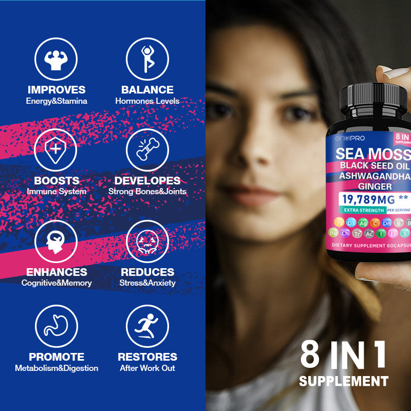 Sea Moss Capsules - Premium Irish Sea Moss Supplement