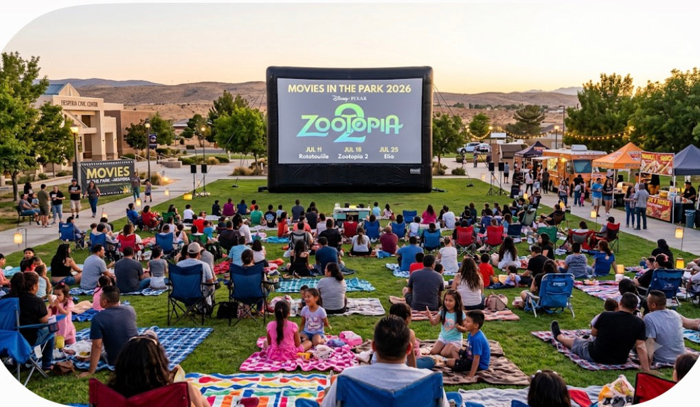 Hesperia Ca Free Movies in the Park