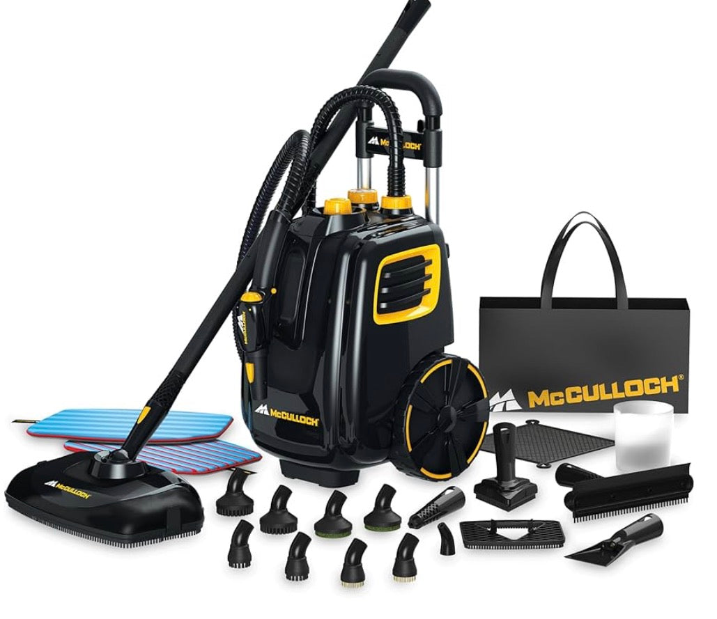 McCulloch MC1385 Deluxe Canister Steam Cleaner (Like New) $160.00