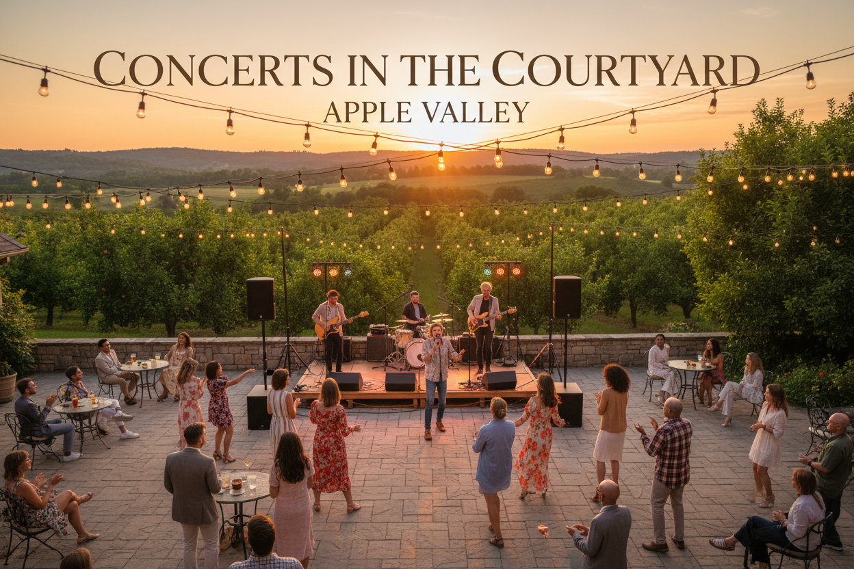 Apple Valley CA Concerts in the courtyard