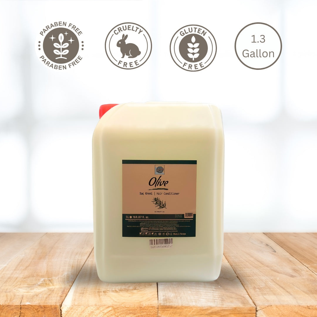 Roomsium Olive Hair Conditioner - 1.3 Gallon Bulk Refill - Paraben Free, Gluten Free & Cruelty Free
