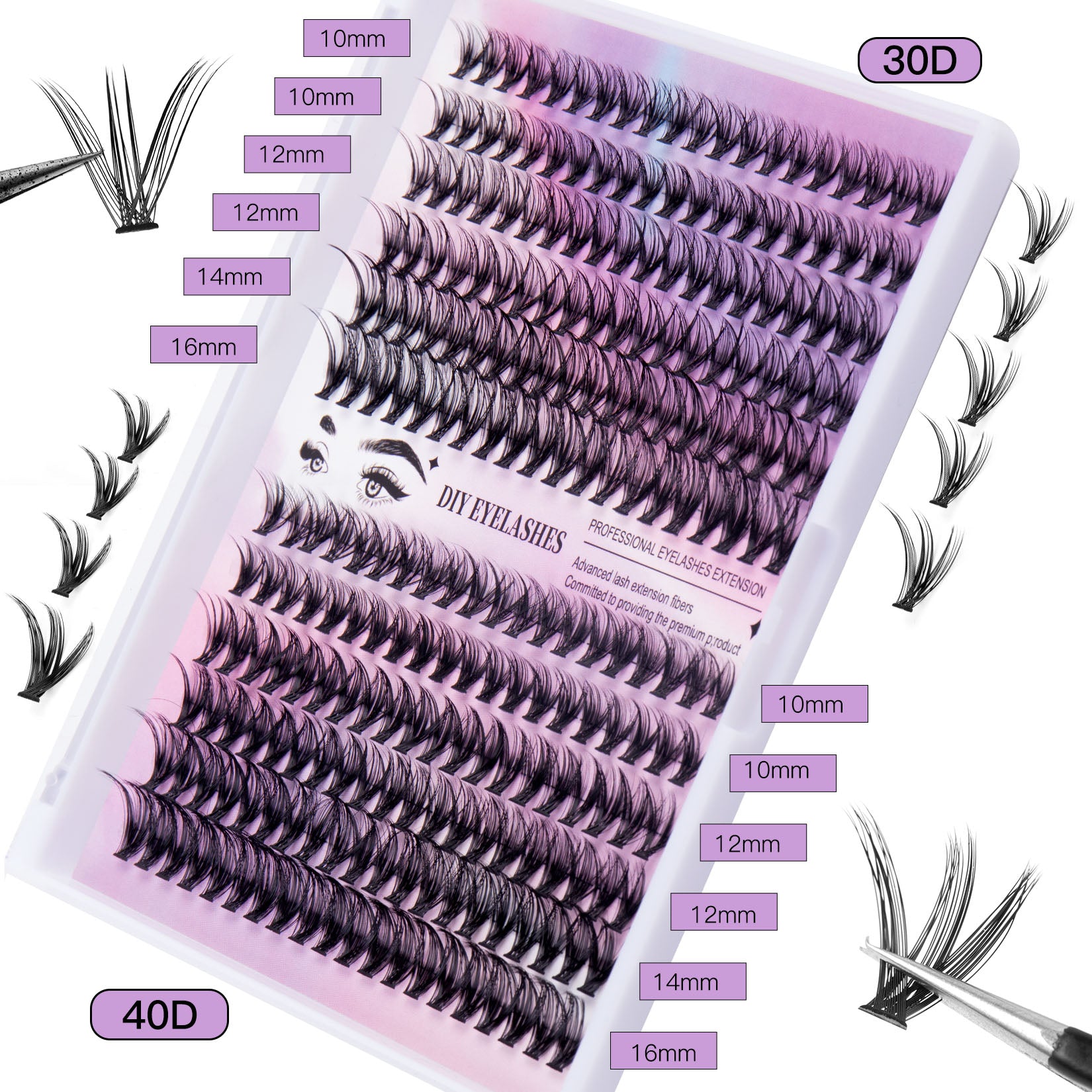 Segmented Lash Clusters