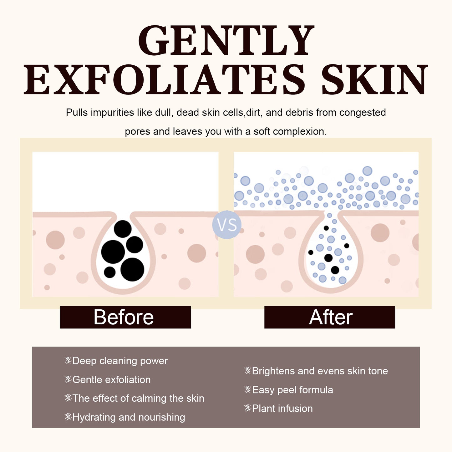 Black Tea Facial Mask - Deep Pore Cleansing & Hydrating Face Mask with Ginseng & Honey