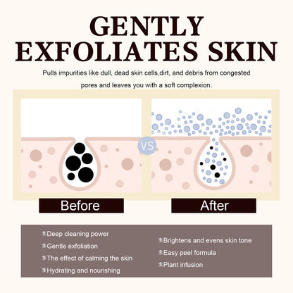 Black Tea Facial Mask - Deep Pore Cleansing & Hydrating Face Mask with Ginseng & Honey