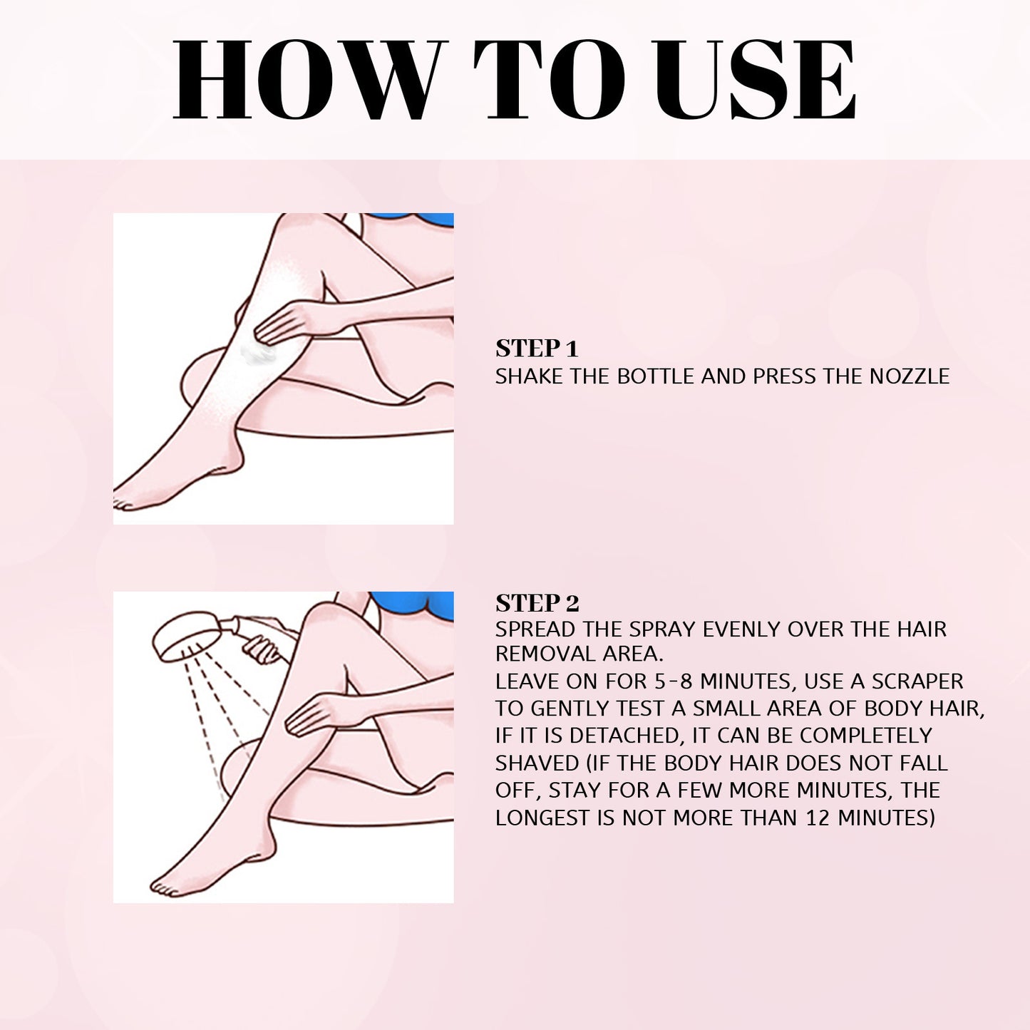 Hair Removal Spray - Gentle Depilatory Foam Mousse