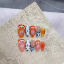 3D Grapefruit Press-On Nails
