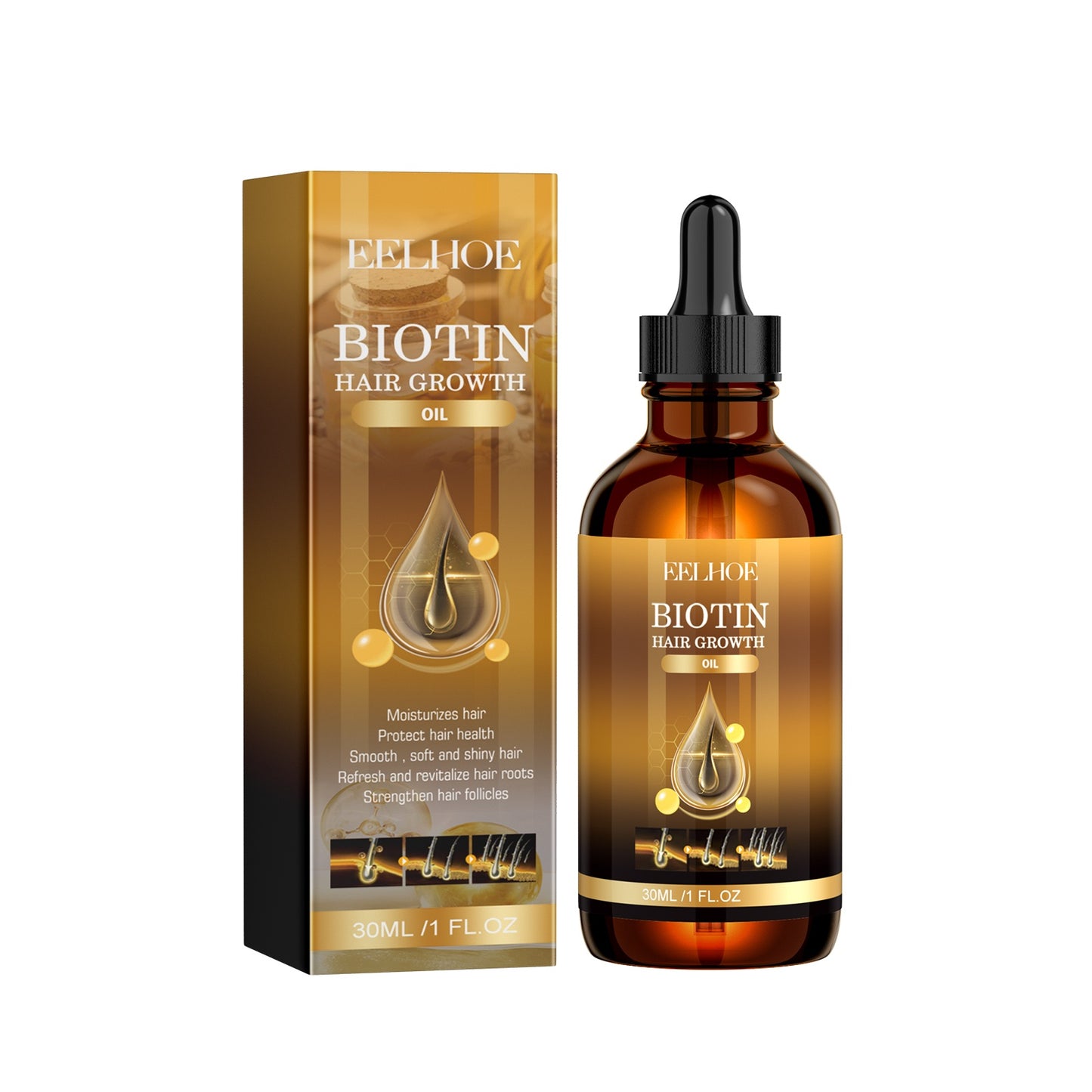Biotin Hair Treatment Oil - Deep Moisturizing Scalp Care