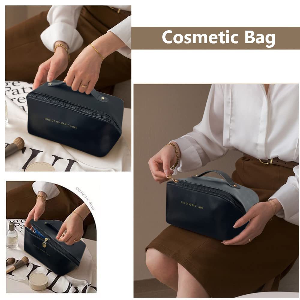 Large Travel Cosmetic Bag - Multifunction Makeup Organizer