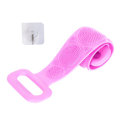 Silicone Back Scrubber Belt - Exfoliating Shower Brush