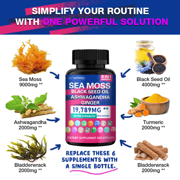 Sea Moss Capsules- Natural