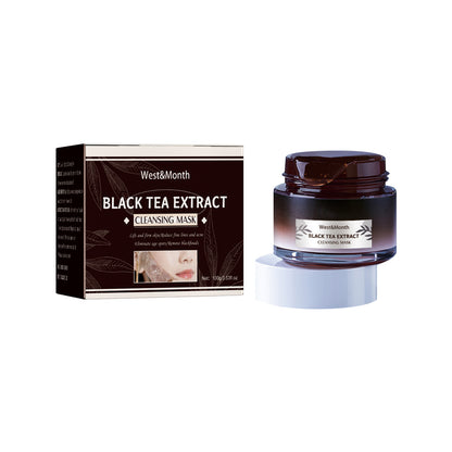 Black Tea Facial Mask - Deep Pore Cleansing & Hydrating Face Mask with Ginseng & Honey