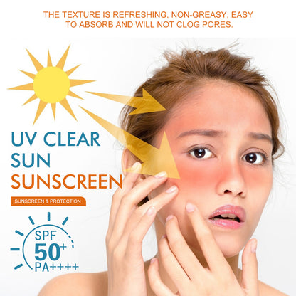 UV Clear Sunscreen - Moisturizing Summer Outdoor Sun Protection