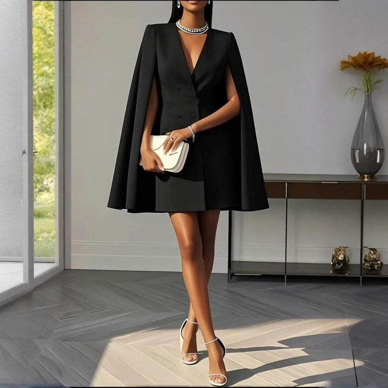 Cape Blazer Dress