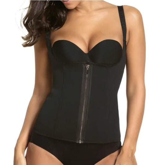 Zippered Waist Trainer Corset - Body Shaper & Back Support