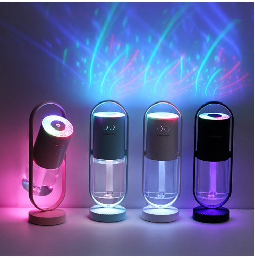USB Air Humidifier with Projection Lights - Mini Mist Maker