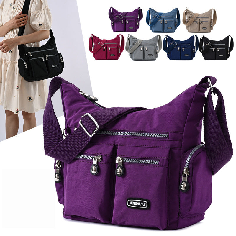 Women's Waterproof Crossbody Bag - Multiple Pockets