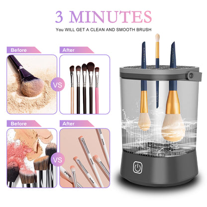 Electric Makeup Brush Cleaner - 9000 RPM Automatic