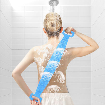 Silicone Back Scrubber Belt - Exfoliating Shower Brush
