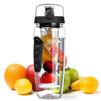 32oz Fruit Infuser Water Bottle - BPA Free Sports Bottle.