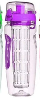 32oz Fruit Infuser Water Bottle - BPA Free Sports Bottle.