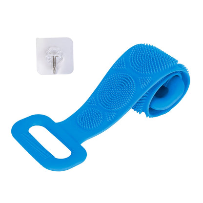 Silicone Back Scrubber Belt - Exfoliating Shower Brush