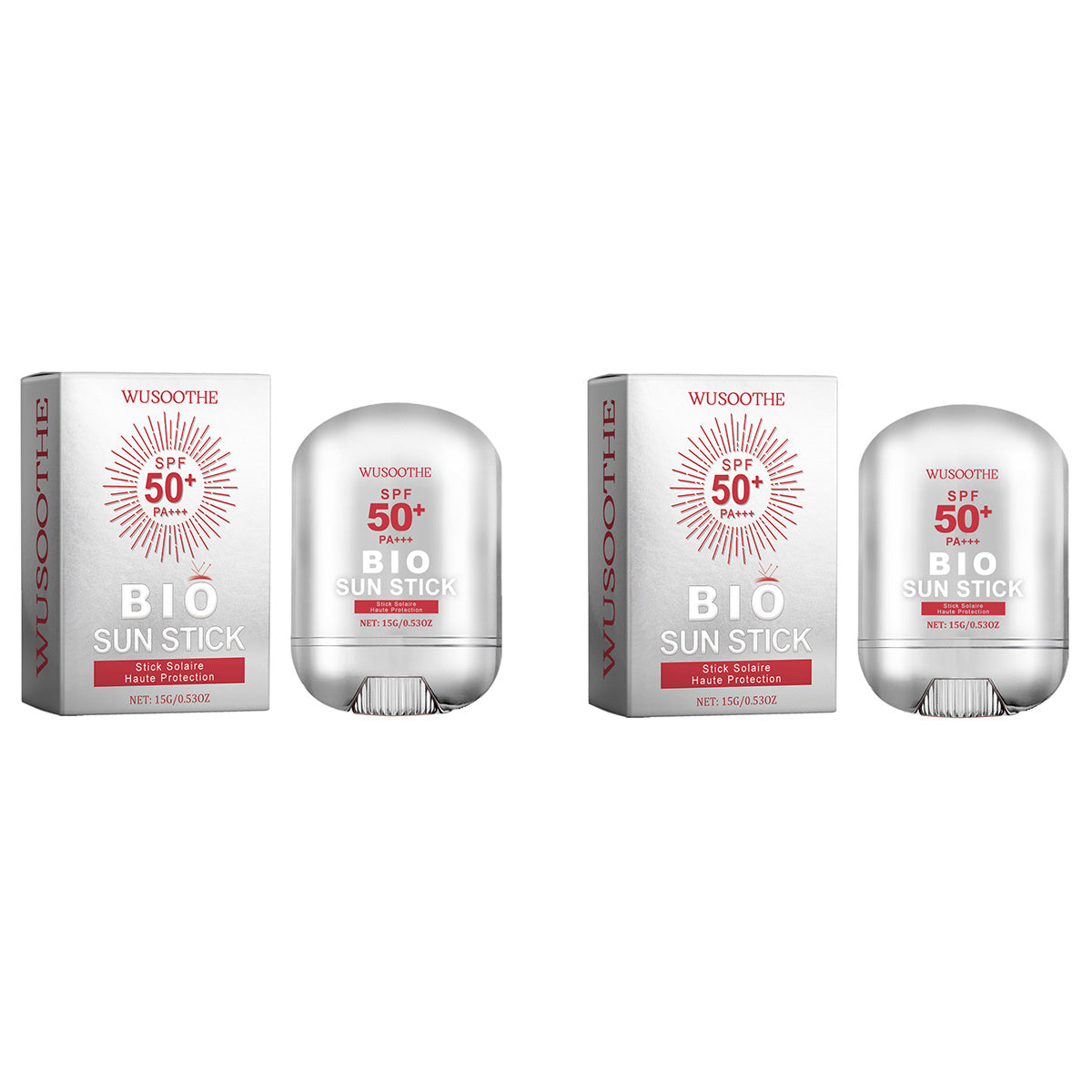 SPF 50 Sunscreen Stick - Portable UV Protection with Collagen & Hyaluronic Acid