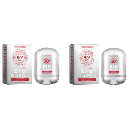 SPF 50 Sunscreen Stick - Portable UV Protection with Collagen & Hyaluronic Acid