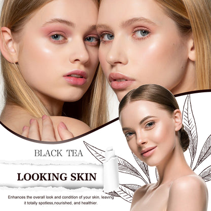 Black Tea Facial Mask - Deep Pore Cleansing & Hydrating Face Mask with Ginseng & Honey