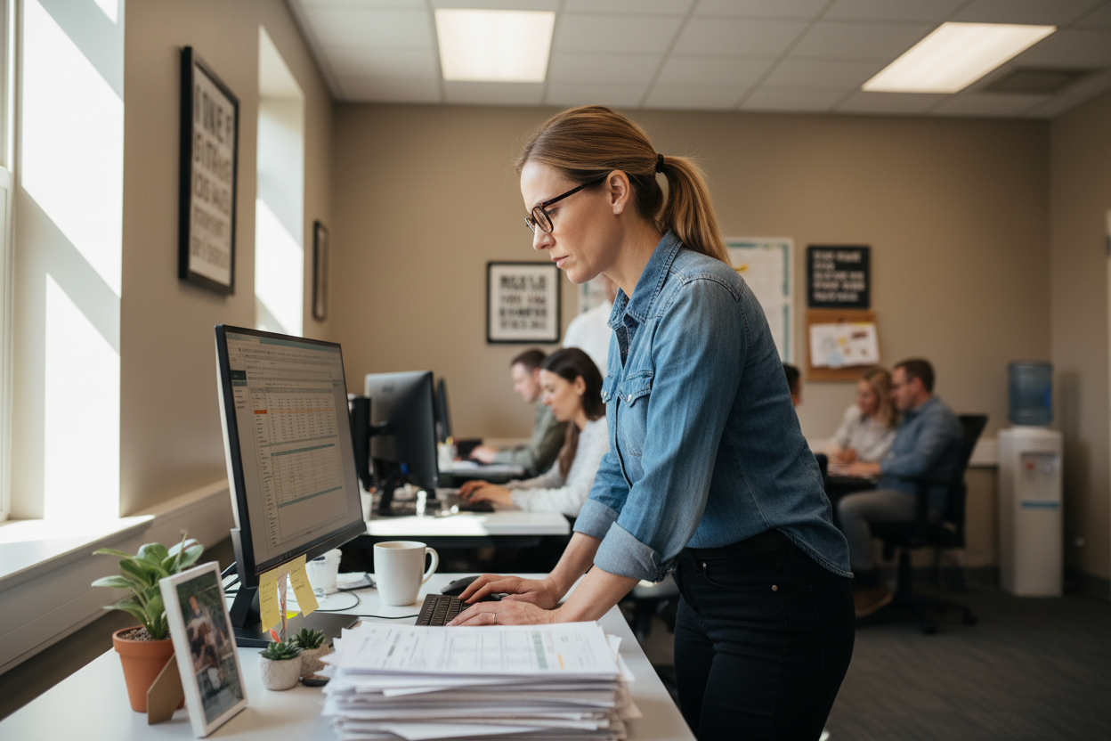averyday women working hard at her every day job