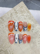 3D Grapefruit Press-On Nails