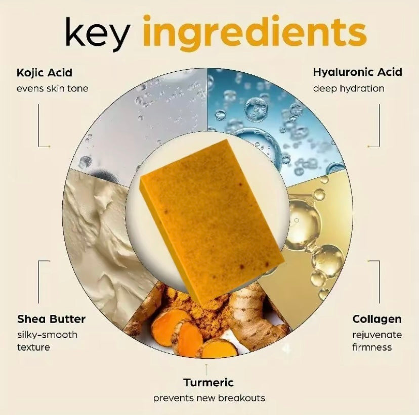 Kojic Acid Dark Spot Remover Soap - Vitamin C & Retinol