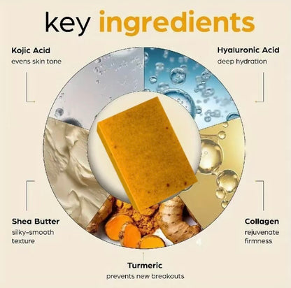 Kojic Acid Dark Spot Remover Soap - Vitamin C & Retinol