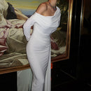 One-Shoulder Ruffle Dress