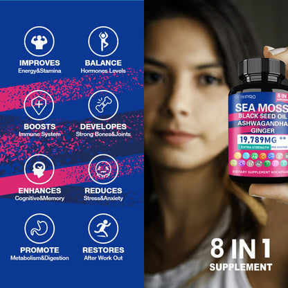 Sea Moss Capsules - Premium Irish Sea Moss Supplement