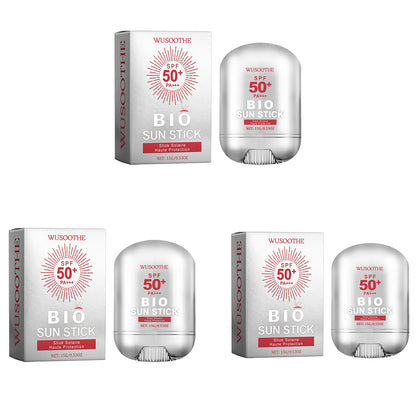 SPF 50 Sunscreen Stick - Portable UV Protection with Collagen & Hyaluronic Acid