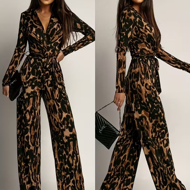 Women's Elegant V-Neck Jumpsuit