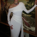 One-Shoulder Ruffle Dress