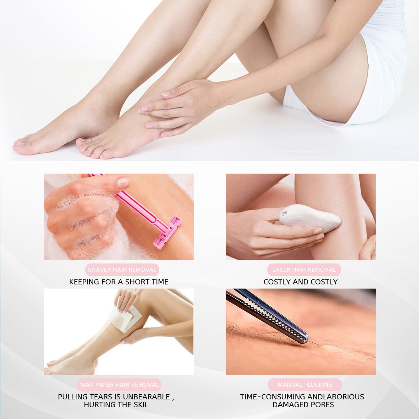 Hair Removal Spray - Gentle Depilatory Foam Mousse