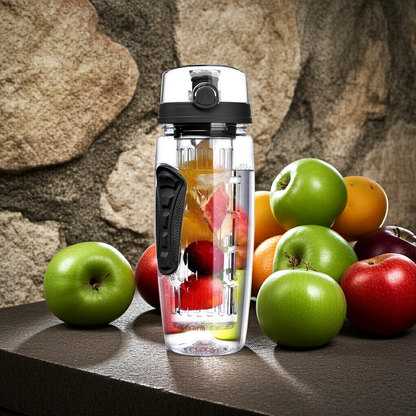 32oz Fruit Infuser Water Bottle - BPA Free Sports Bottle.